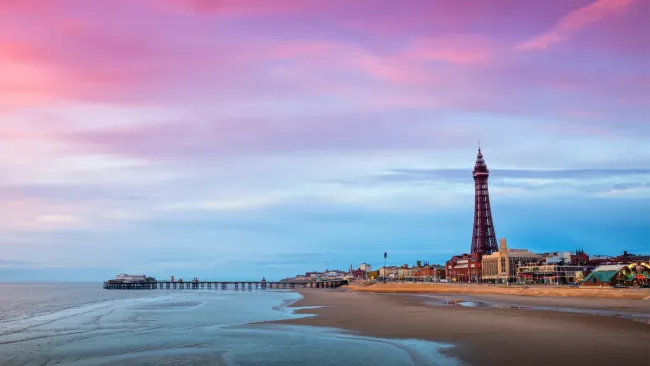 Blackpool UK destination slide