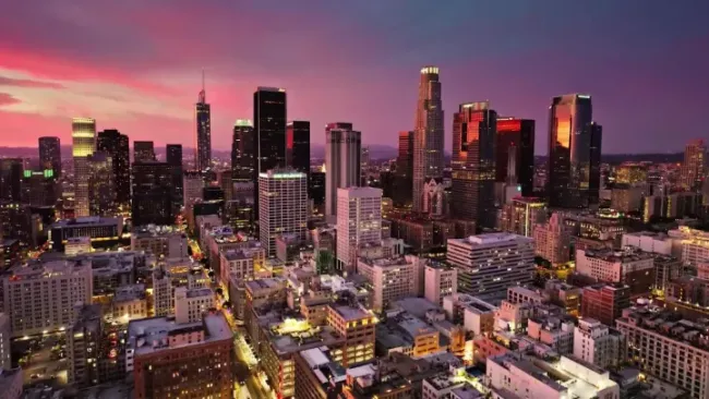 Los Angeles, USA destination slide