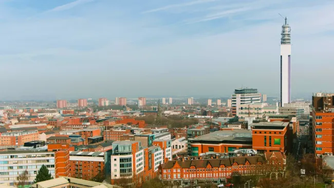 Birmingham, UK destination slide