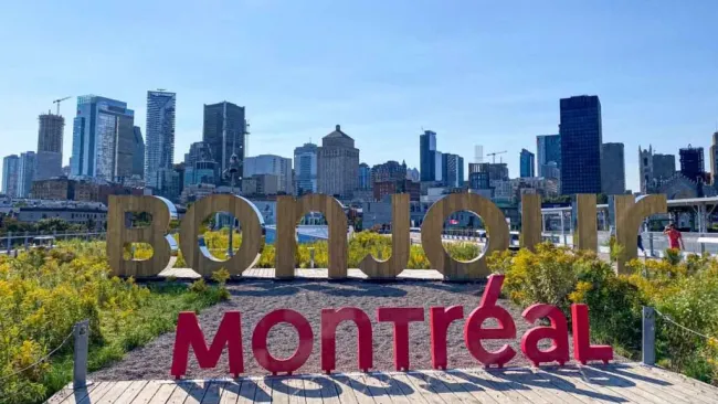 Montreal, CA destination slide